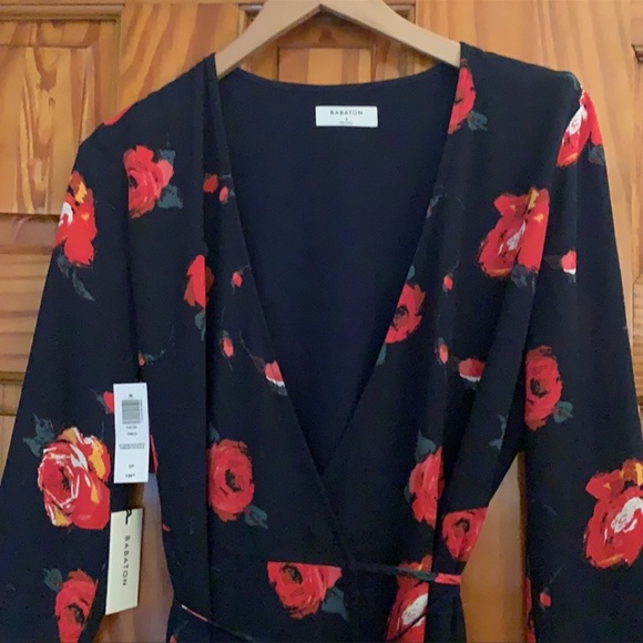 Babaton Floral Wrap Dress - Picture 4 of 8